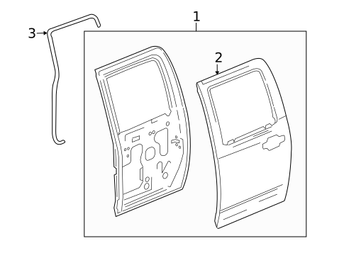 Door & Components for 2006 Isuzu i-350 #1