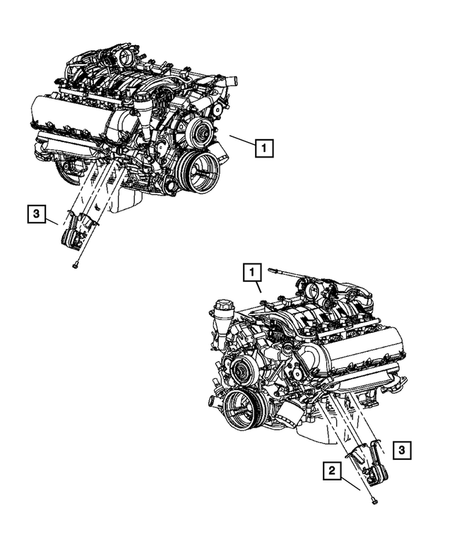 52090300AF - Engine Mounting: Engine Mounting Bracket And Insulator, Right for Mopar Image