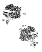 52090300AF - Engine Mounting: Engine Mounting Bracket And Insulator, Right for Mopar Image