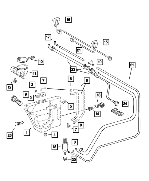 Windshield Wiper and Washer Systems for 2006 Chrysler Crossfire #1