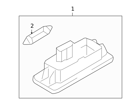 License Lamps for 2013 Audi A4 #0