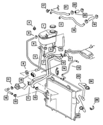 5098007AA - Cooling: Coolant Bottle Grommet for Mopar Image