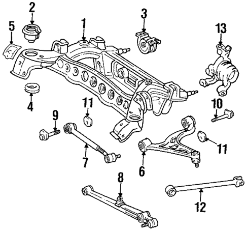 Rear Suspension for 1999 Lexus SC300 #1
