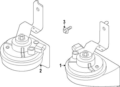 Horn for 2025 Kia Niro EV #0
