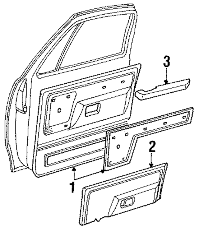 AF58HR8 - Body: Door Trim Panel for Mopar Image