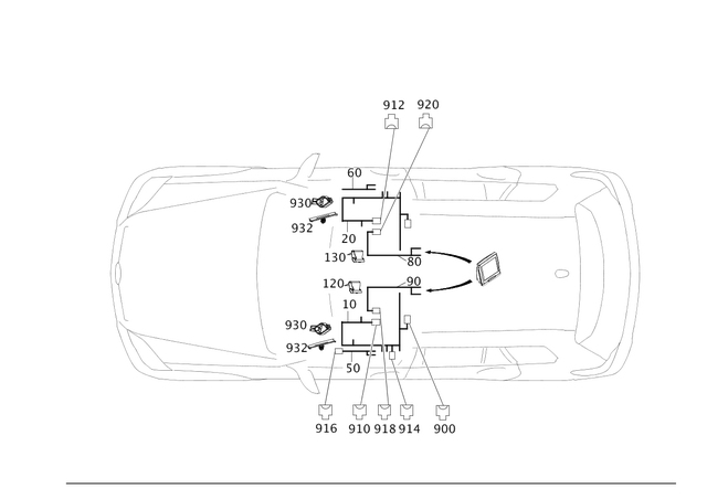 204440403564 - Electrical System: Electrical Wiring Harness for Mercedes-Benz Image image