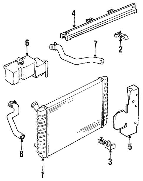 Radiator & Components for 1991 Buick Regal #0