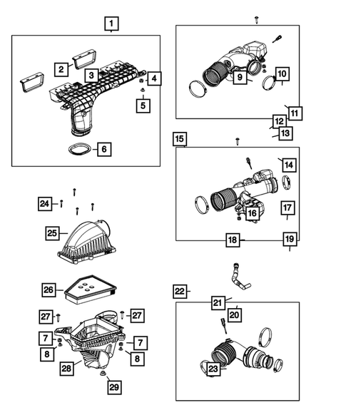 Air Cleaner for 2022 Jeep Grand Cherokee L #0