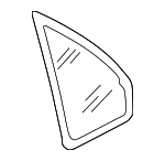 3B5845298Q - Body: Quarter Glass for Volkswagen: Passat Image