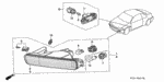 33302SV4A01 - Electrical/Exhaust/Heater/Fuel: LAMP UNIT, R. for Honda Image