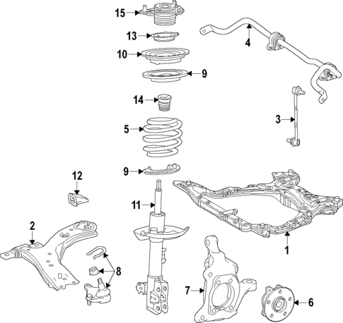 Suspension Components for 2024 Lexus TX550h+ #0
