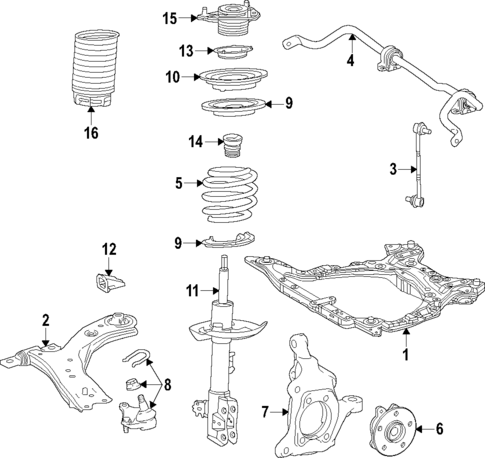 Front Suspension for 2025 Lexus TX500h #0