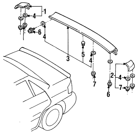 Spoiler for 1991 Mercury Tracer #0