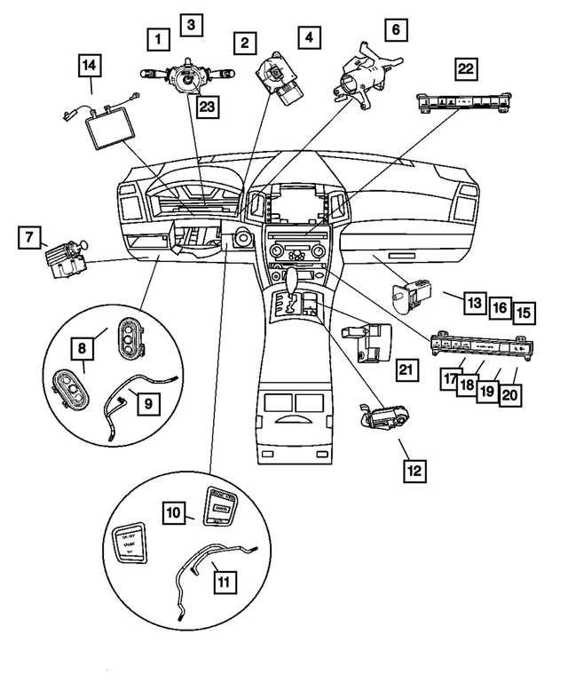 5143310AB - Electrical: Windshield Wiper Switch for Mopar Image