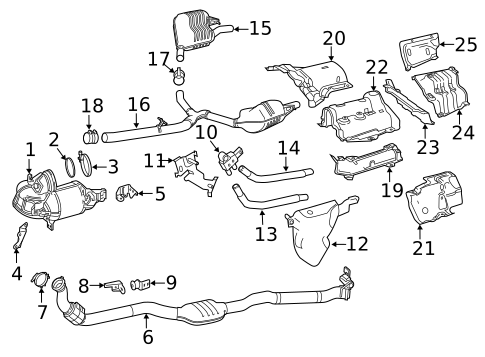 Exhaust Components for 2022 Mercedes-Benz GLE 53 AMG&reg; SUV #2