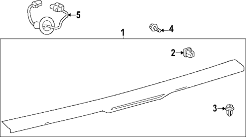 High Mounted Stop Lamp for 2024 Toyota Prius Prime #0