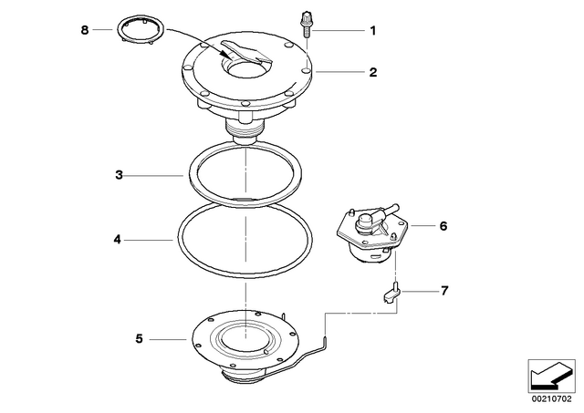 16111455096 - : Flat Gasket - 30X56X2.5 for BMW-Motorrad Image