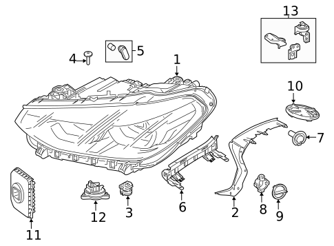 Bulbs - Chassis for 2021 BMW X3 #0