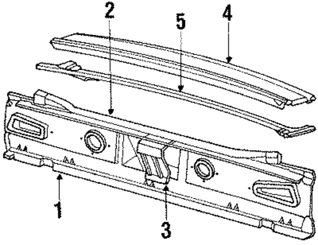 4296913 - Body: Panel Below Lid for Mopar Image