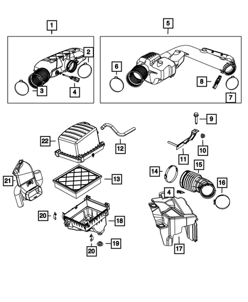 Air Cleaner for 2012 Jeep Grand Cherokee #0