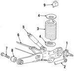 1F2Z4A053AA - Suspension: Spindle for Ford: Windstar Image