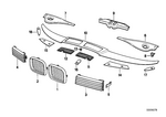 51138124271 - Vehicle Trim: Grille Left for BMW Image