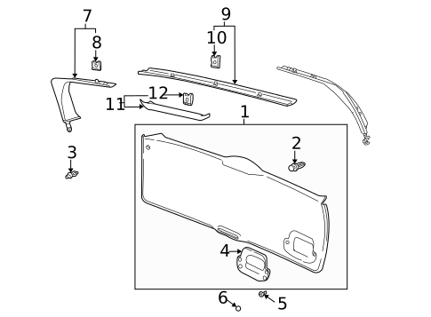Interior Trim for 2002 Saturn LW300 #0