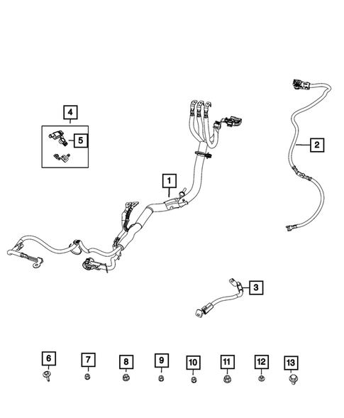 Battery, Battery Tray and Cables for 2020 Jeep Cherokee #1