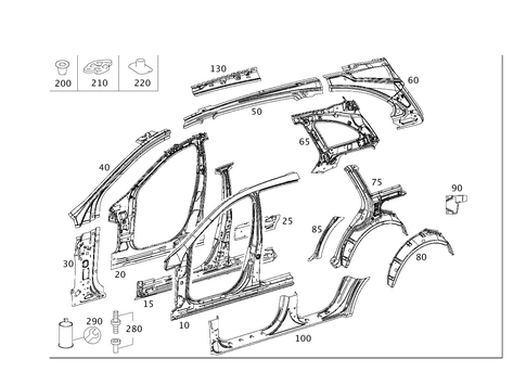 Side Panels for 2007 Mercedes-Benz R500 #0