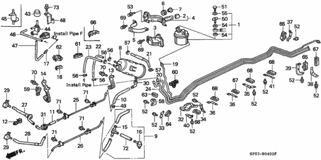 Fuel Pipe for 1995 Acura Legend #0