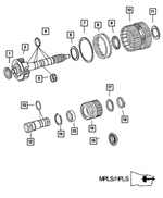 5138438AA - Automatic Transmission 5 Speed [DGJ]: Thrust Bearing for Chrysler: Crossfire | Dodge: Sprinter 2500, Sprinter 3500 | Jeep: Grand Cherokee Image