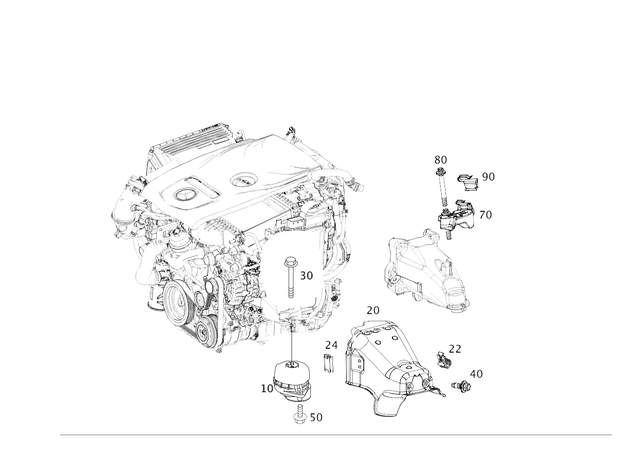 910143010001 - Engine Suspension: Hexalobular Screw for Mercedes-Benz Image image