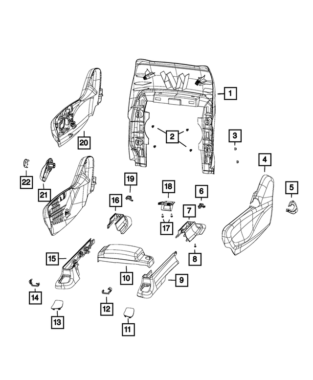 5RT22DX9AB - Interior Trim: Seat Track Cover for Mopar Image image