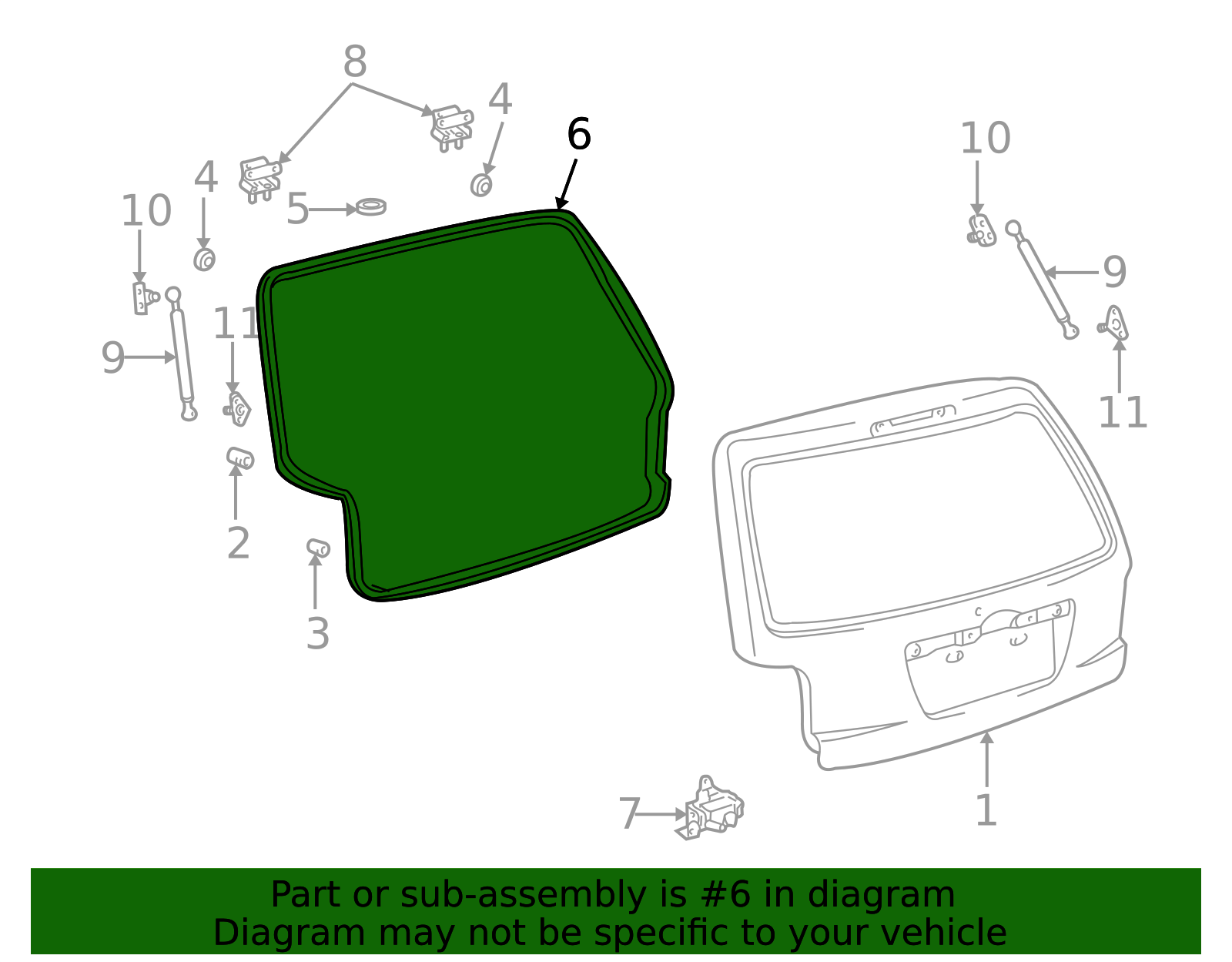 67881-48020 - Hatch Seal - OEM Genuine Toyota Parts