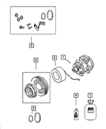 68032119AA - Air Conditioners and Heaters: A/c Compressor Clutch Overhaul Kit for Mopar Image