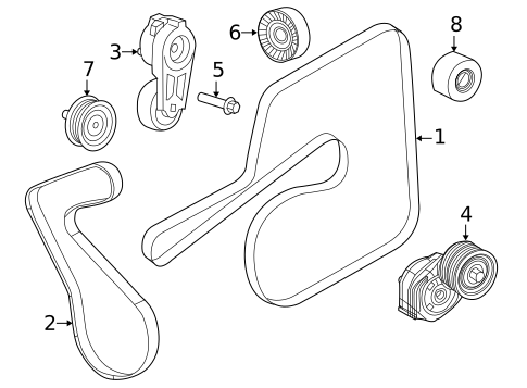 Belts & Pulleys for 2016 Dodge Challenger #0