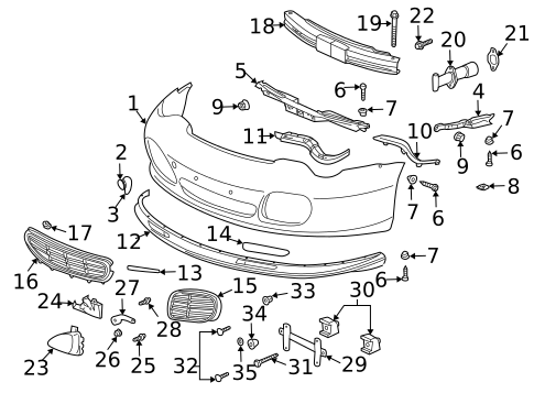 Bumper & Components - Front for 2005 Porsche 911 #0