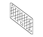 8101711 - Body: License Plate Bracket for Mercedes-Benz Image