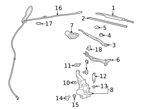 Wiper & Washer Components for 2012 Cadillac CTS #0