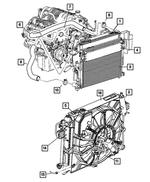 5159121AE - : Radiator Cooling Fan Module for Mopar Image