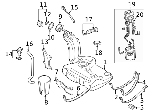 Gas Fuel Supply for 2000 Volkswagen Cabrio #0