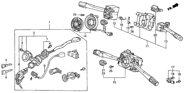 Steering Wheel Switch for 1986 Acura Integra #0