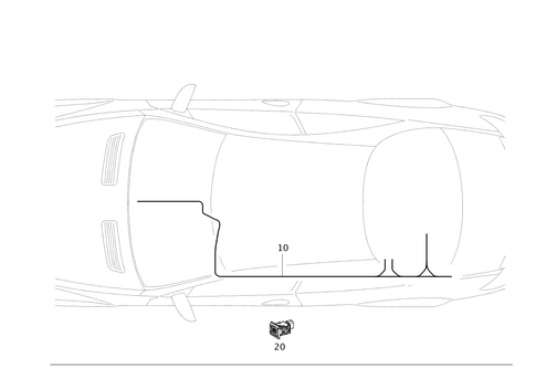 Fiber Optical Cable Wiring Harness (D2B and Most) for 2011 Mercedes-Benz CL63 AMG #0