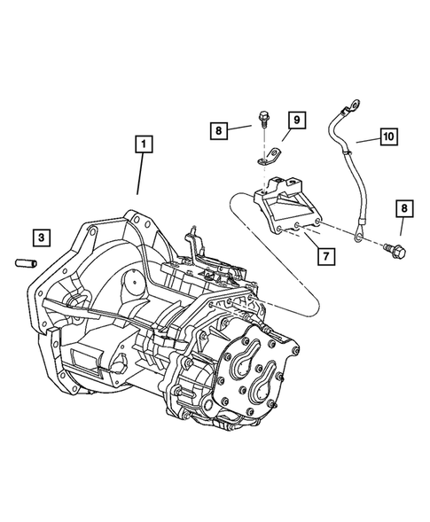 Transaxle Assembly for 2004 Chrysler Sebring #0