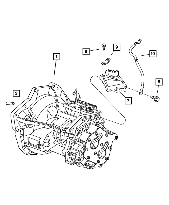 RL083555AG - NVG Manual Transaxle 5 Speed: Transaxle for Mopar Image