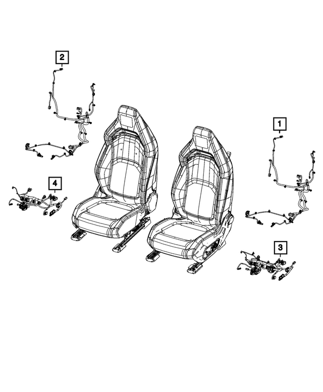 68613131AF - : Seat Cushion Wiring for Mopar Image
