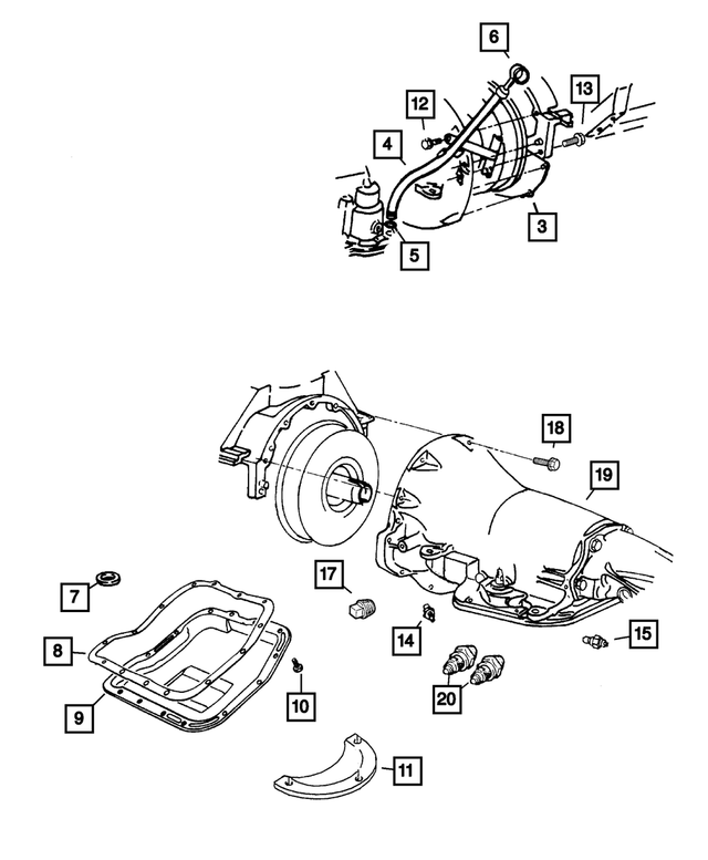 154596 - Automatic Transmission 4 Speed [DG8]: Screw for Mopar Image image