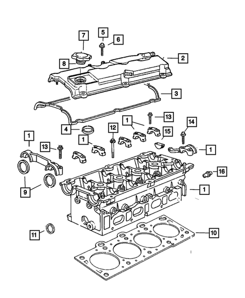 Cylinder Head for 2008 Chrysler PT Cruiser #0