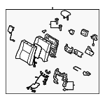 7148050G10A2 - Body: Seat Back Assembly for Lexus: LS460, LS600h Image