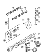 68060699AA - 5.7L Gas; Engine: Hydraulic Lifters And Yoke for Mopar Image